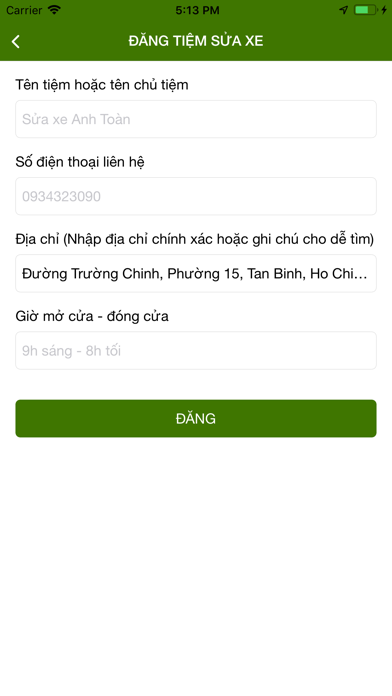 App screenshot