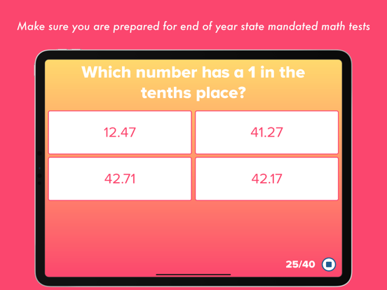 Screenshot #4 for 4th Grade Math Testing Prep