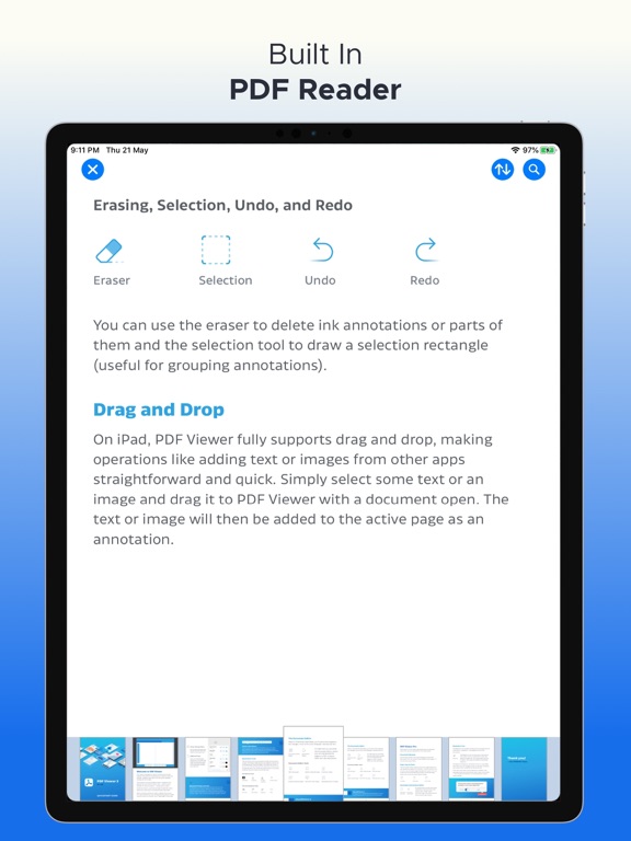 PDF Merge + Scan & Split Pages iPad screenshot 7 - Productivity app