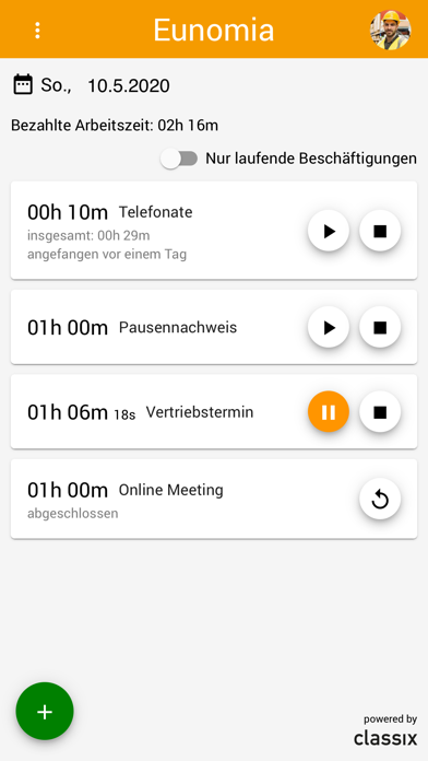 Screenshot #1 pour Eunomia Timer