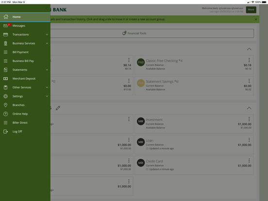 First Northern Mobile Banking iPad screenshot 3 - Finance app