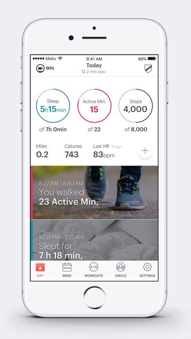 Screenshot #1 pour Motiv 24/7 Smart Ring