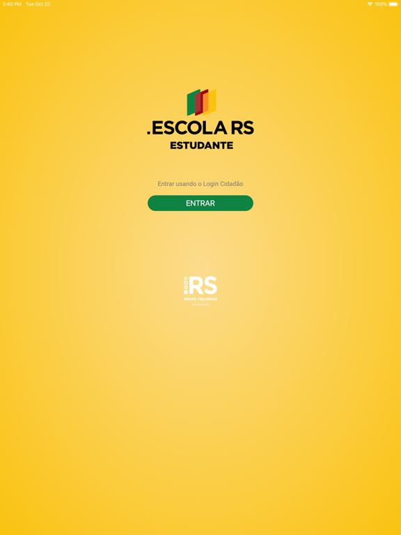Escola RS - Estudante iPad screenshot 1