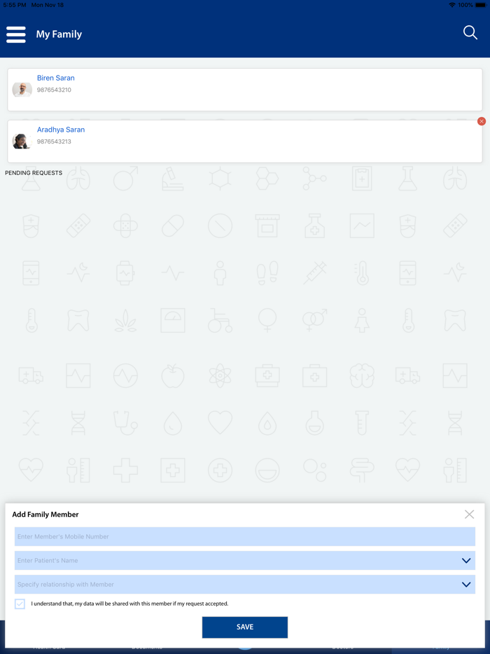 DirghaAyu Setu Patient