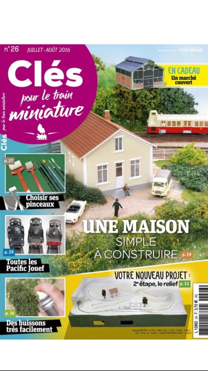 Clés pour le train miniature