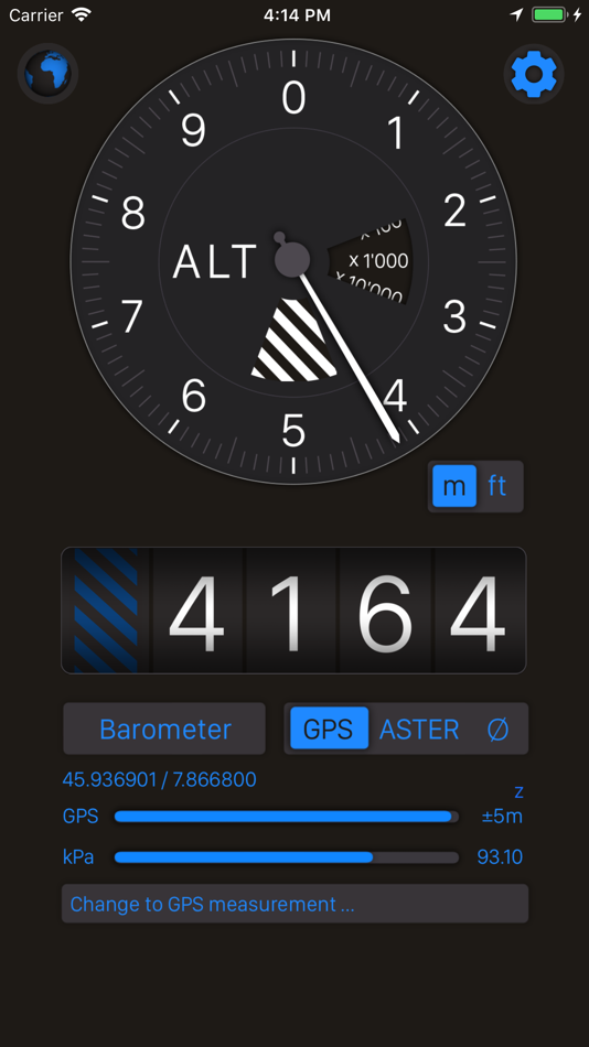 #1. Altimeter+ (iOS) 由: Sichtwerk AG
