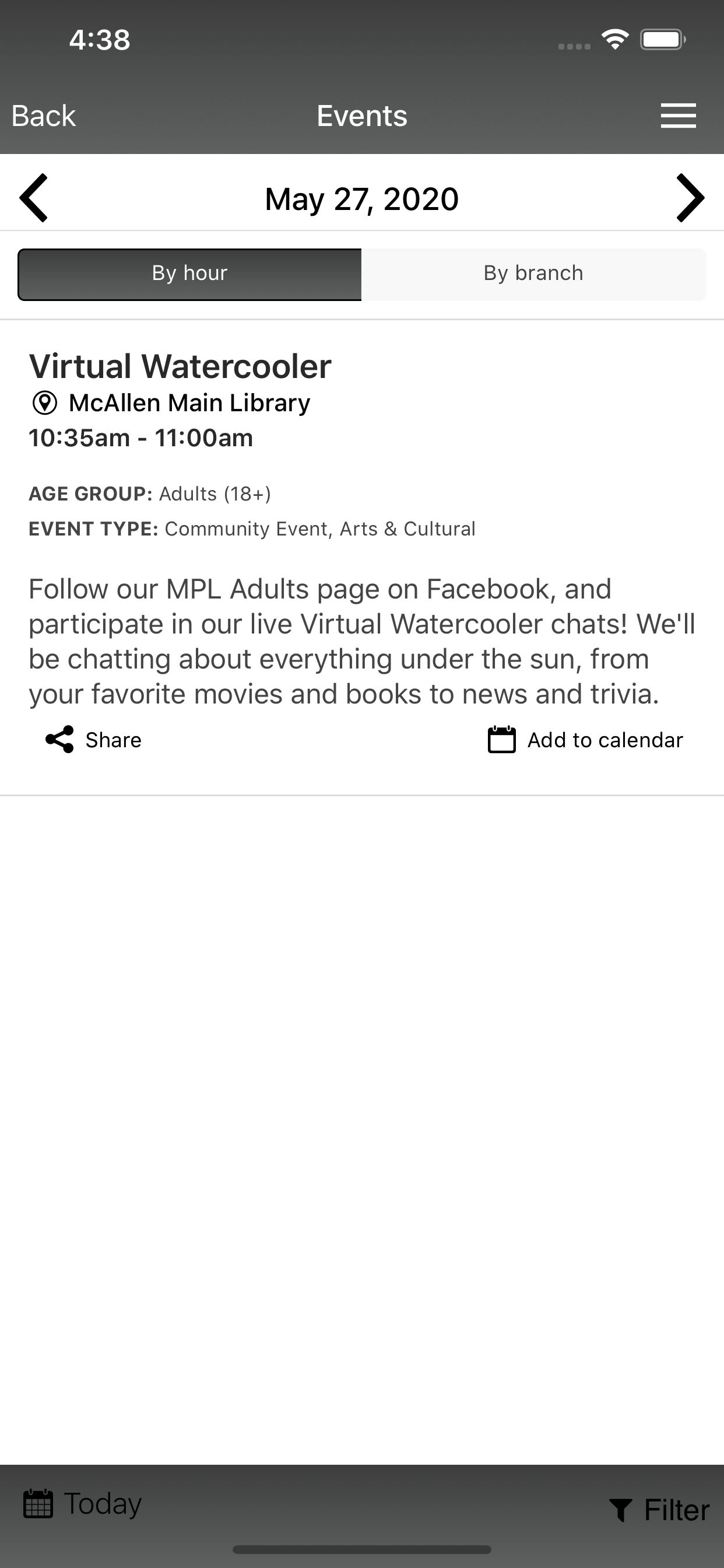 McAllen Public Library screenshot 2