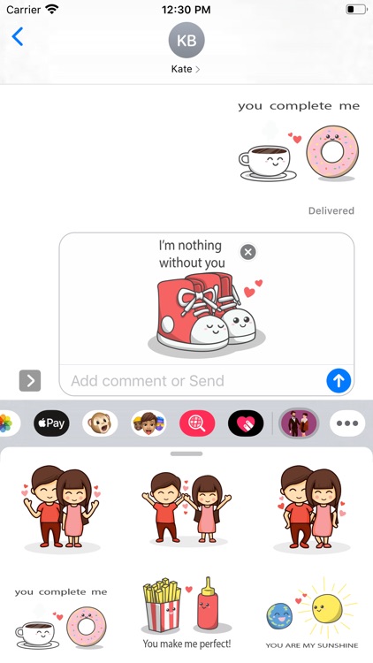 You & Me Together Stickers