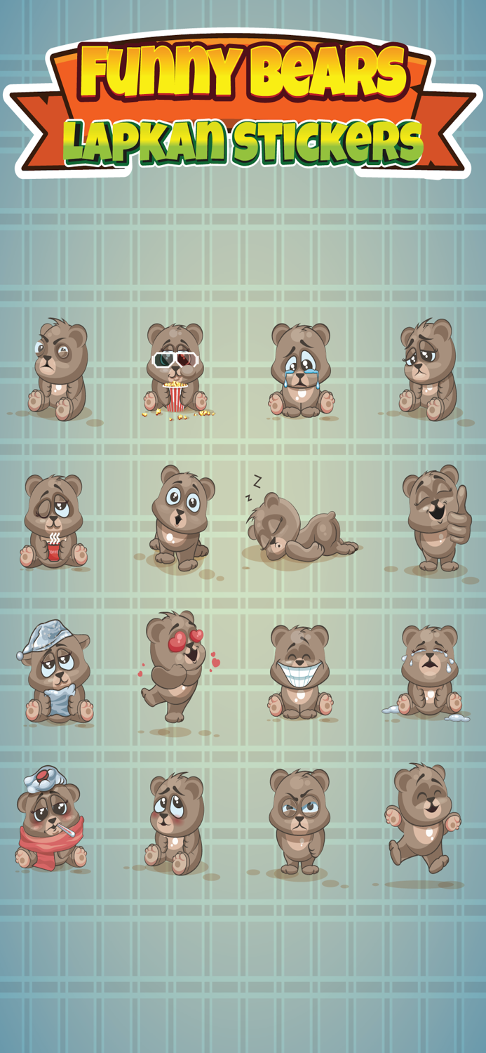 Sticker Me Funny Bear