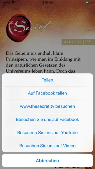 Screenshot von Das Geheimnis Täglichen Lehren auf dem iPhone 4