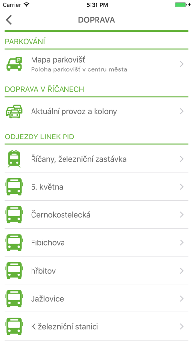 Říčany v mobilu Screenshot