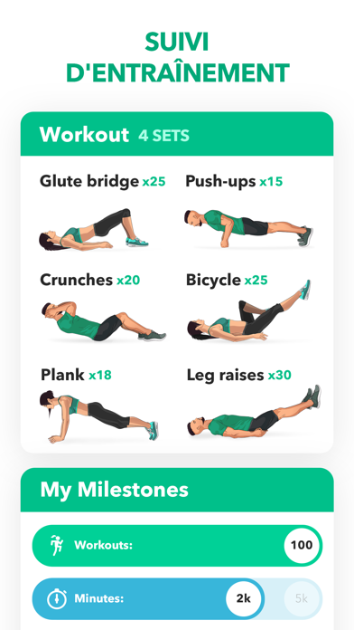 Screenshot #1 pour Home Fitness Workout by GetFit