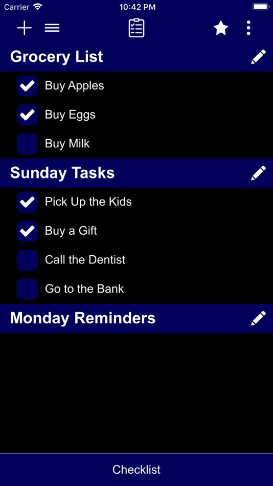 #1. Checklist (iOS) Podle: Martin Tseng