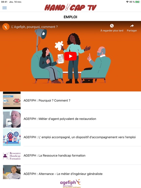 Handicap-TV iPad screenshot 1 - News app