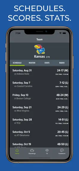 Game screenshot Kansas Football Schedules mod apk