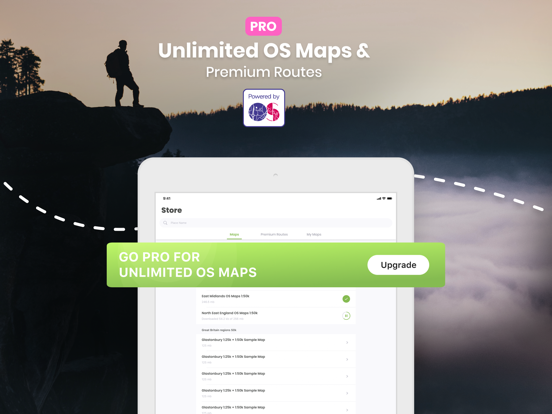 OutDoors GB - Offline OS Maps iPad app afbeelding 4