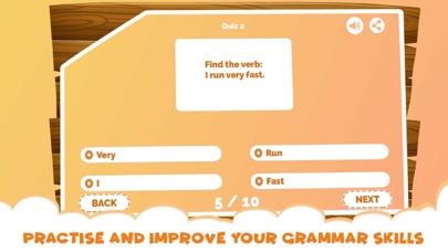 English Grammar Verb Quiz Kids Screenshot