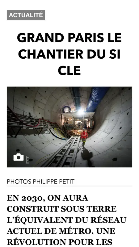 L'ancienne app Paris Match screenshot 5 of 7