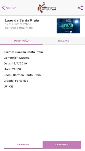 Bilheteria Virtual screenshot 3