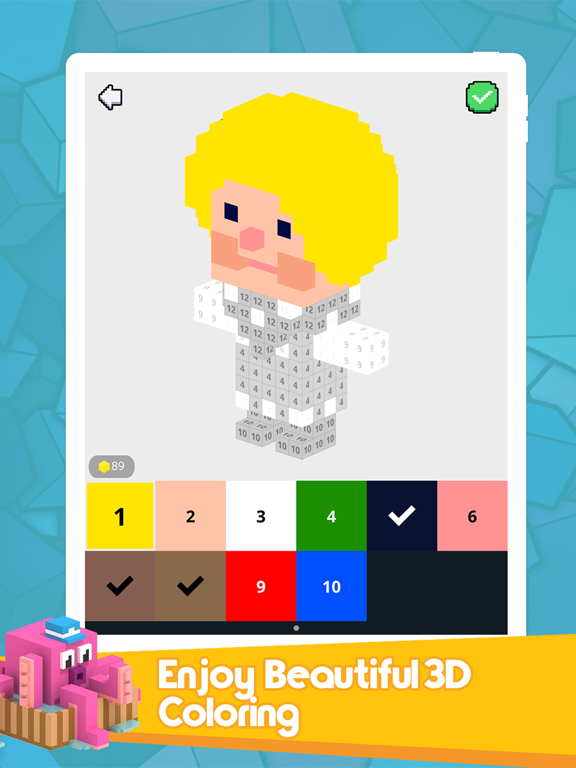 3D Color By Number Voxels