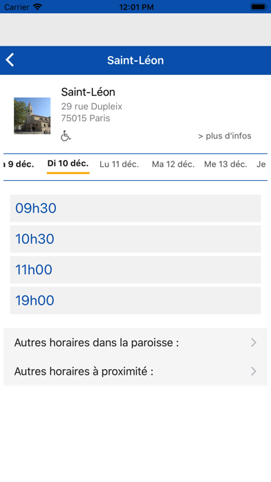 Screenshot #3 pour Messes Info