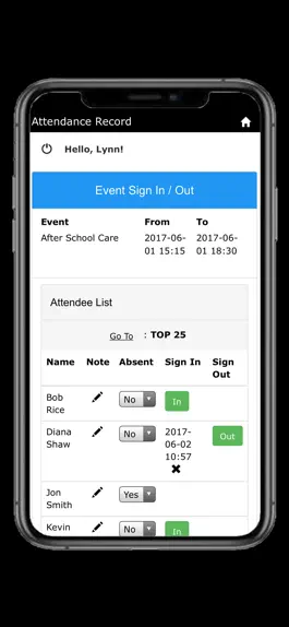 Game screenshot Attendance Record LITE hack