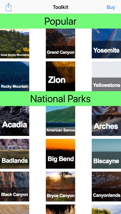 Explore National Parks Screenshot