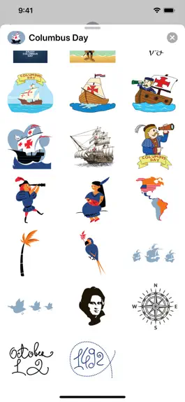 Game screenshot Columbus Day Stickers apk
