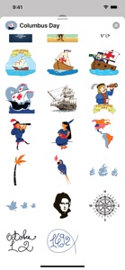 Columbus Day Stickers screenshot #2 for iPhone