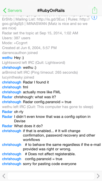 LimeChat - IRC Client screenshot1