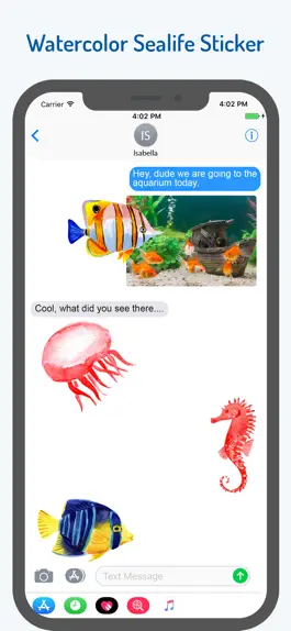 Game screenshot Watercolor Sea Life Emojis hack