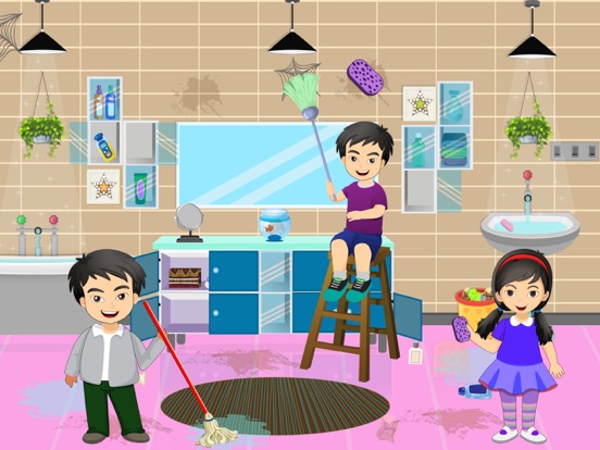 Pretend Play Hotel Cleaning iPad screenshot