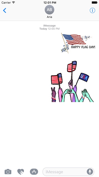 Animated Happy Flag Day USA