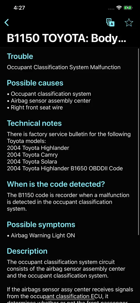 OBD for Toyota