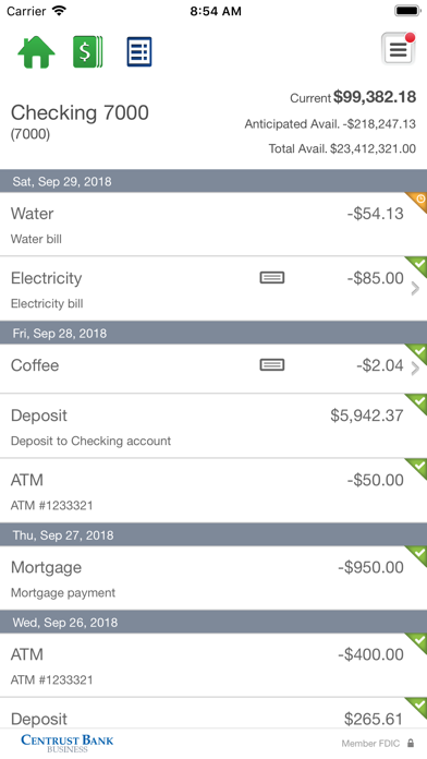 Centrust Bank Business Screenshot