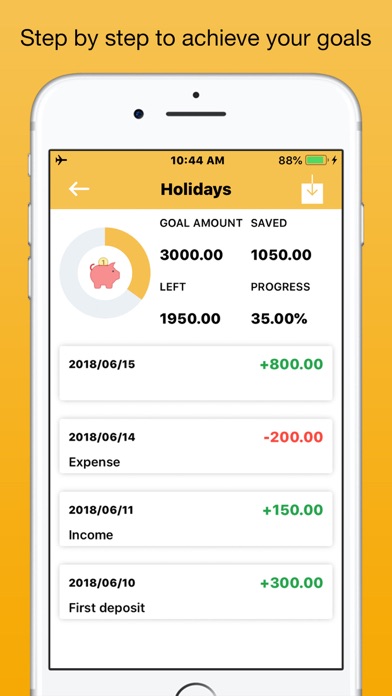 Screenshot #2 pour Savings Goals + Save money app