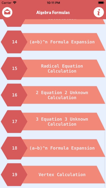 All Algebra Formulas Math calc screenshot-6