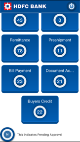 HDFC Bank Trade Finance screenshot