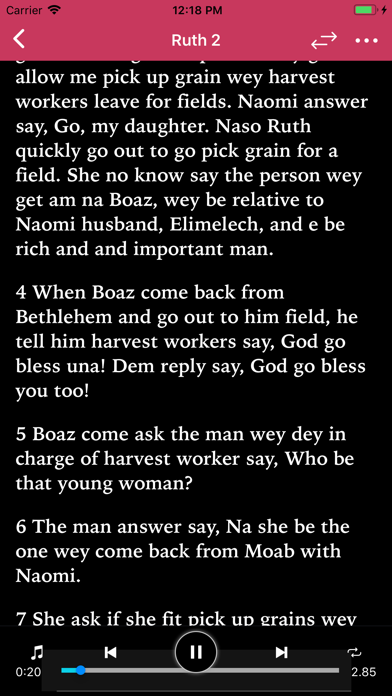 Pidgin Audio Bible Screenshot