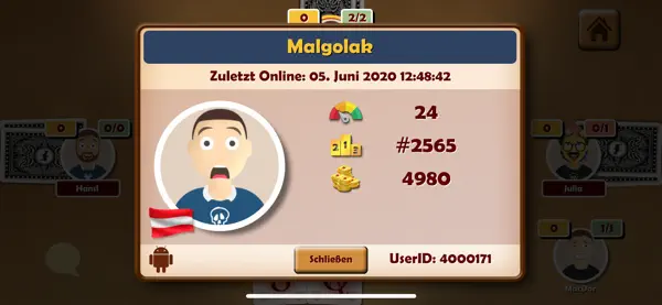 Stiche Raten iPhone Spiel Screenshot 6 – Spiele