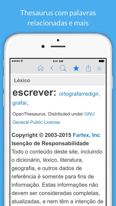 Screenshot #2 pour Dicionário Português.