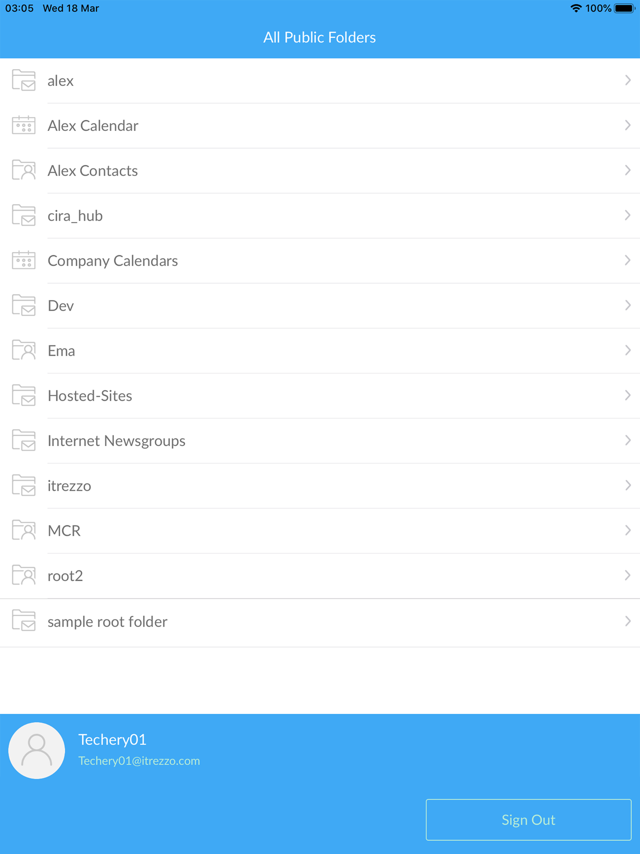 Exchange Server Public Folders