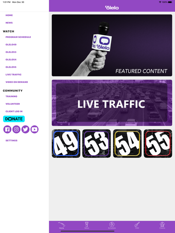 ‘Ōlelo iPad screenshot 1 - News app