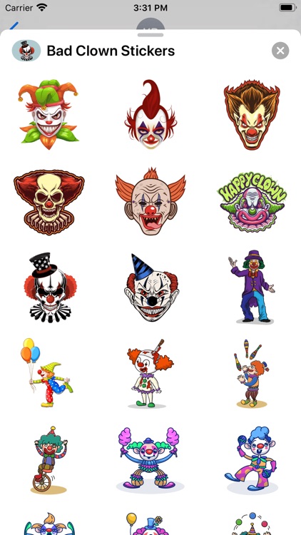 Bad Clown Stickers