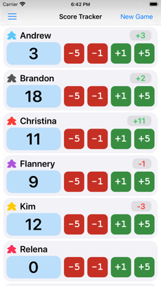 Game Score Tracker screenshot 1