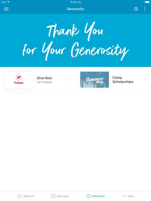 Compass Christian Church iPad screenshot 3 - Lifestyle app