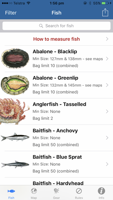 Tasmanian Sea Fishing Guide Screenshot