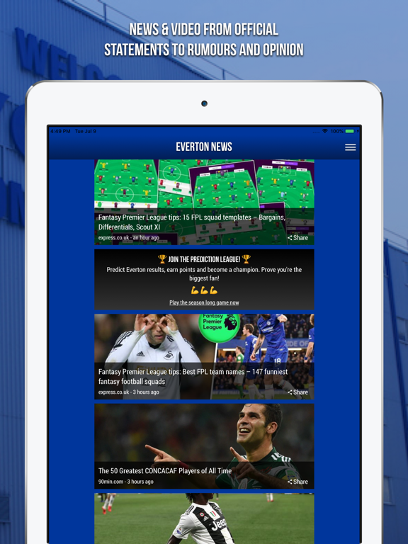 Everton News - Fan App