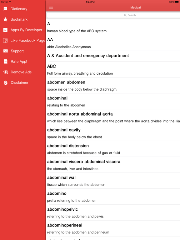 Learn Drug, Medical Dictionary iPad screenshot 4 - Medical app