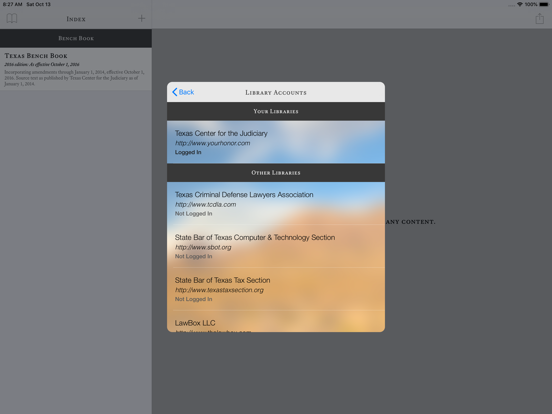 LawBox iPad screenshot 3 - Reference app